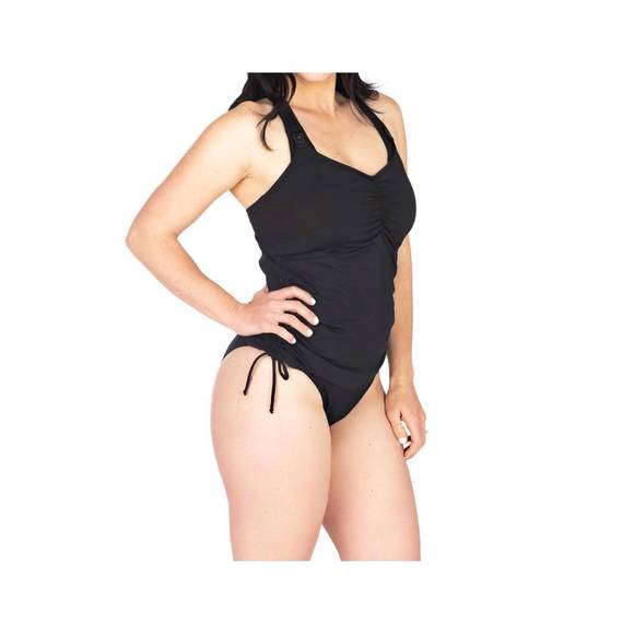 NEW LOVE & FIT swimfit nursing & maternity tankini in black - Picture 2 of 3